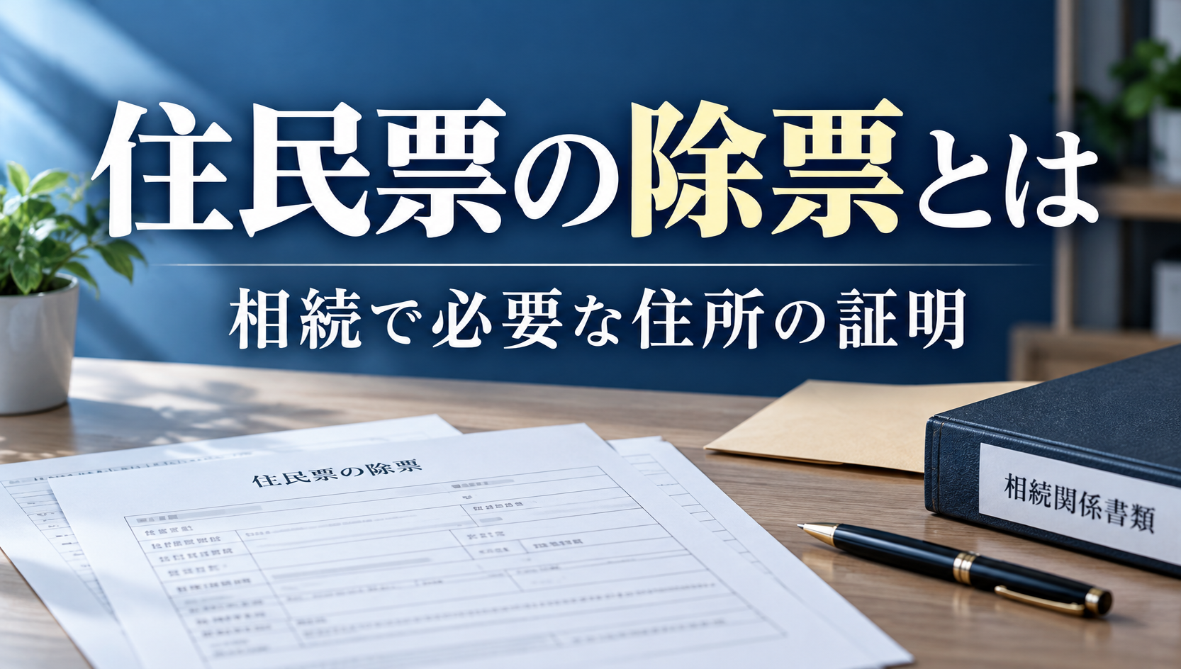住民票の除票とは？相続で必要になる理由・請求できる人・郵送での取り方